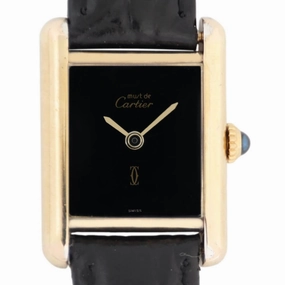 Cartier Must de Cartier Tank, Black Dial