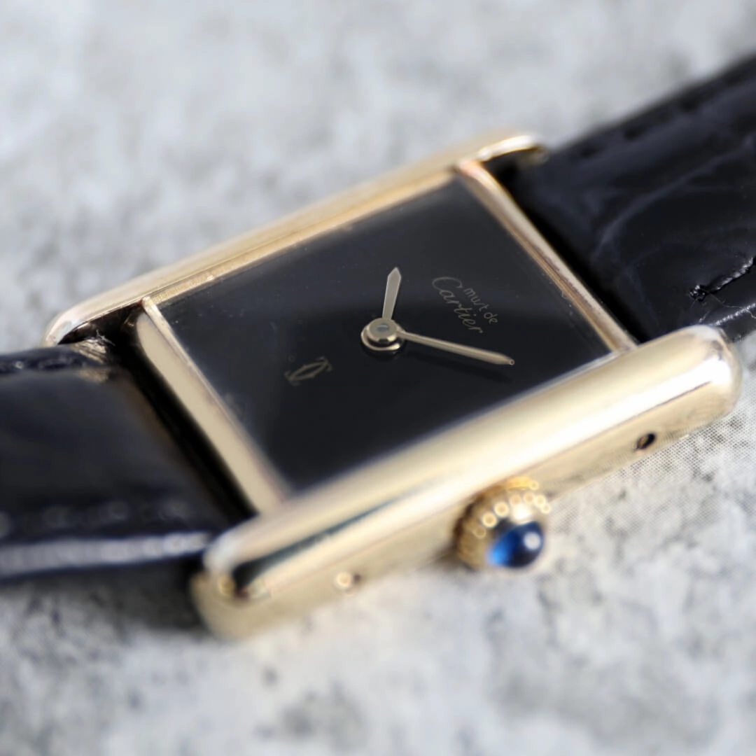 Cartier Must de Cartier Tank, Black Dial