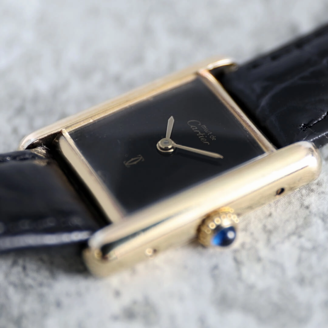 Cartier Must de Cartier Tank, Black Dial