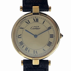 Cartier Must de Cartier Vermeil, Year 1990 Ladies Vintage Watch