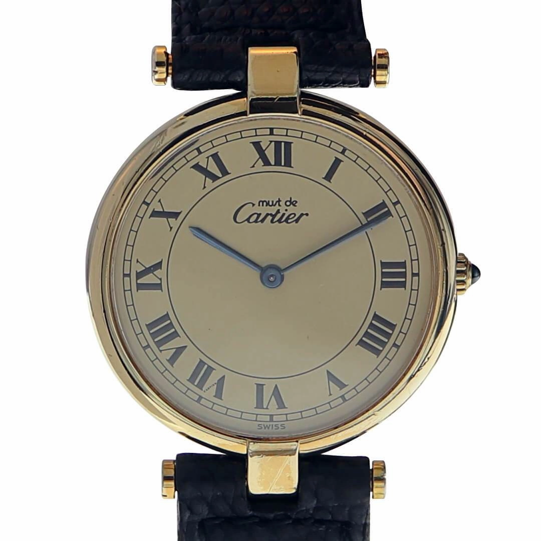 Cartier Must de Cartier Vermeil, Year 1990 Ladies Vintage Watch