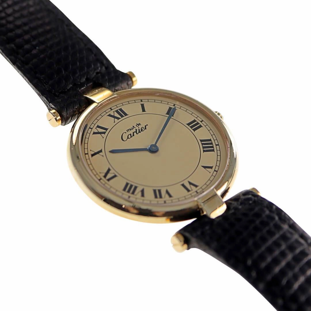 Cartier Must de Cartier Vermeil, Year 1990 Ladies Vintage Watch