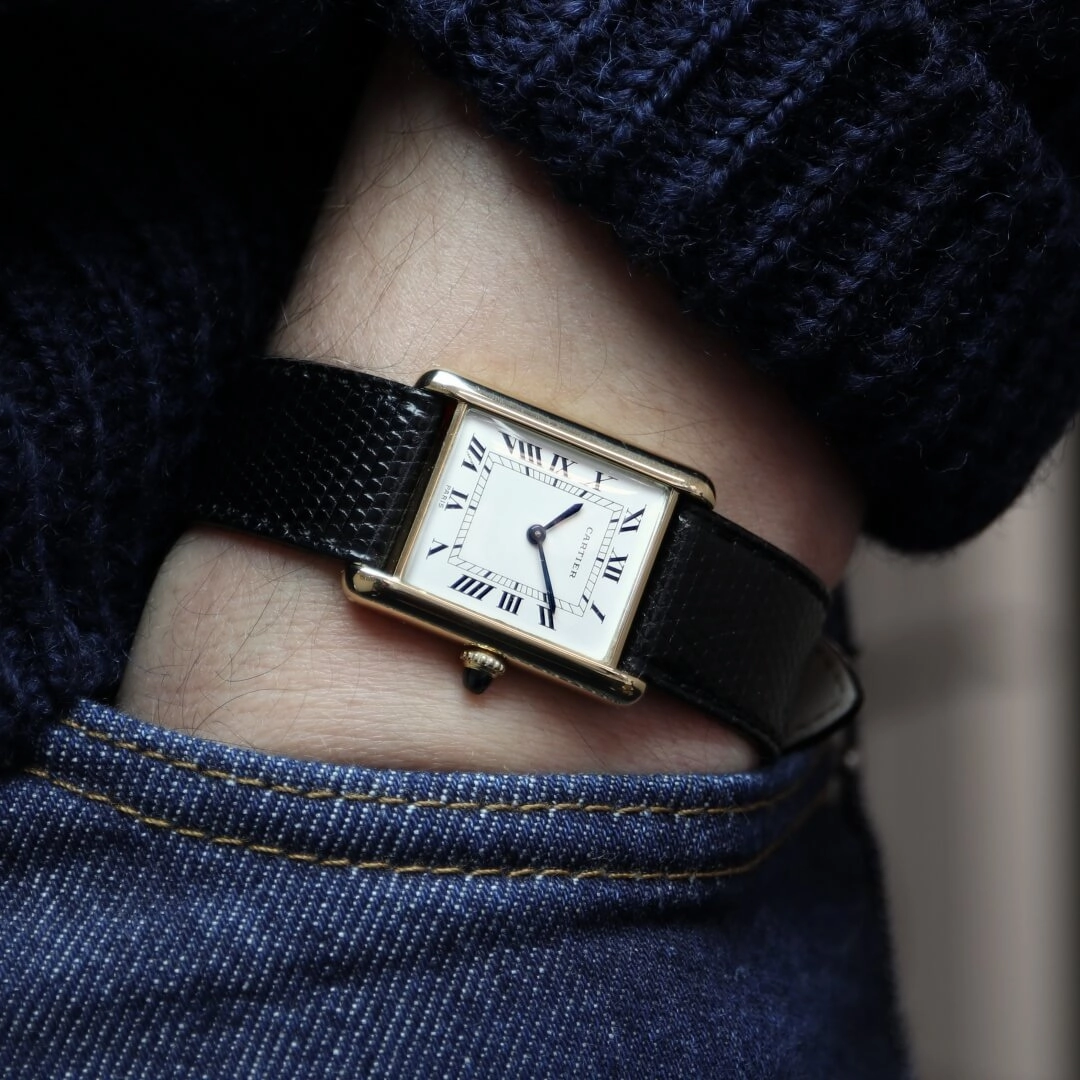 Cartier Tank Louis Ref. 78086 "Paris" 18k Gold, Circa 1980