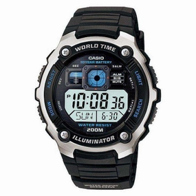 Casio AE-2000W-1A Black Resin Strap Watch for Men