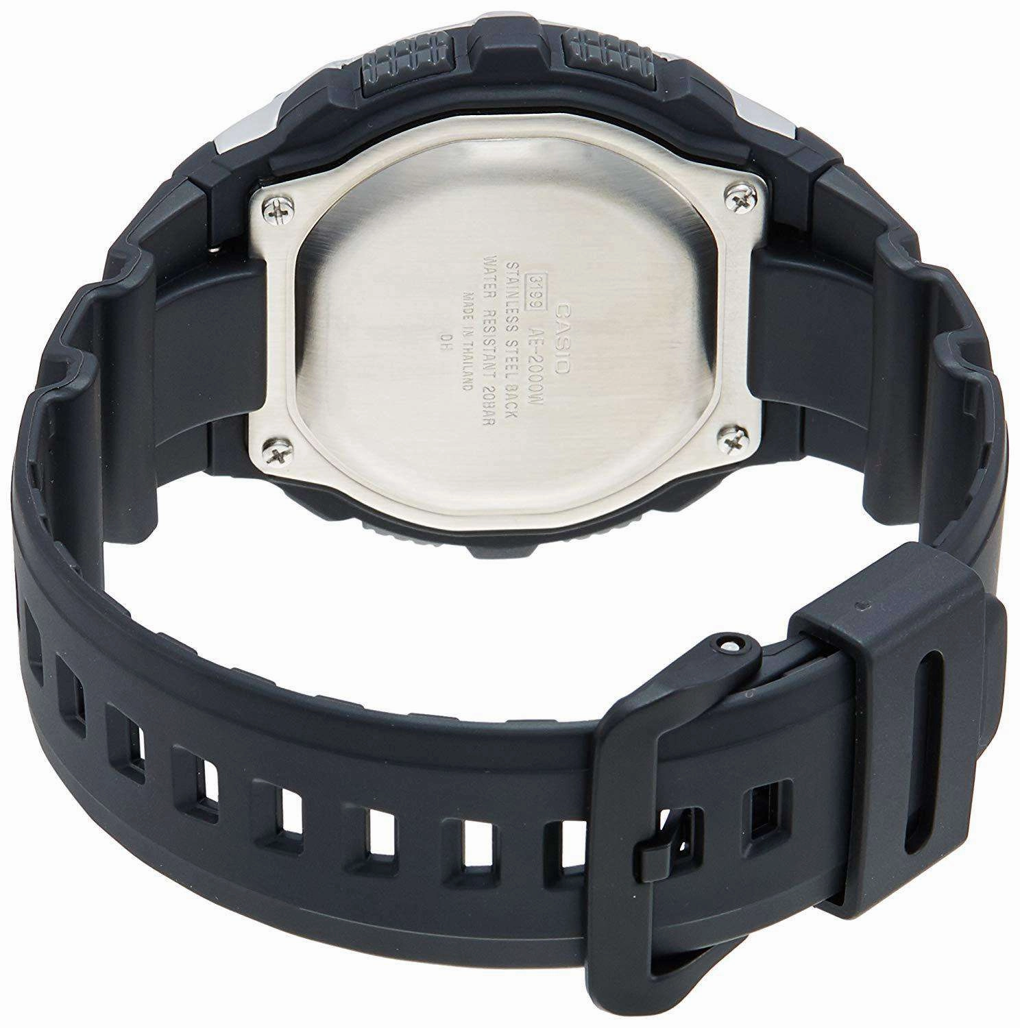 Casio AE-2000W-1A Black Resin Strap Watch for Men