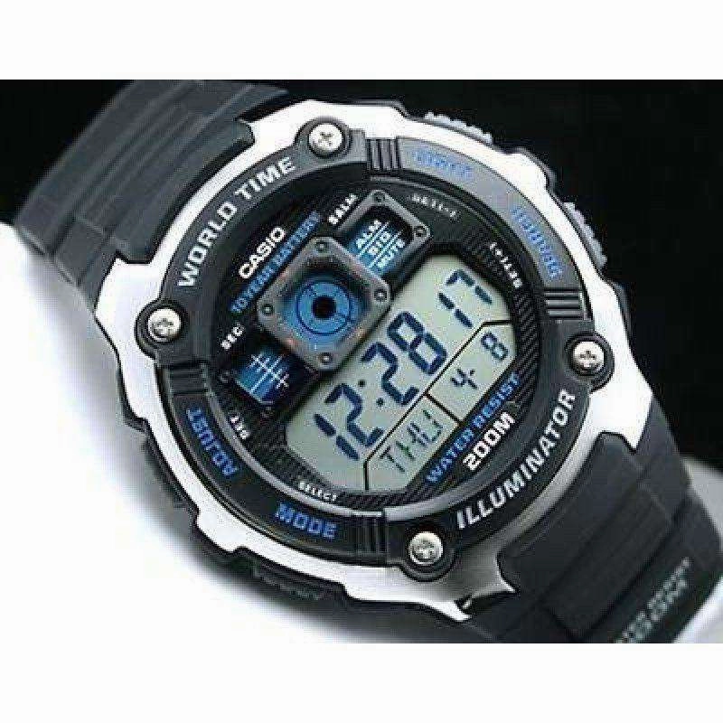 Casio AE-2000W-1A Black Resin Strap Watch for Men