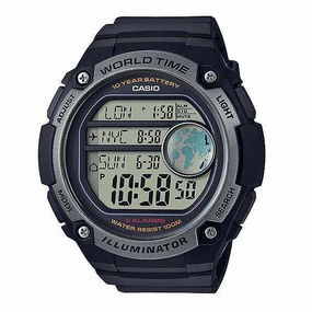 Casio AE-3000W-1AVDF Black Resin Watch for Men