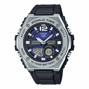 Casio Analog-Digital Sporty Black Resin Band Watch MWQ100-2A MWQ-100-2A