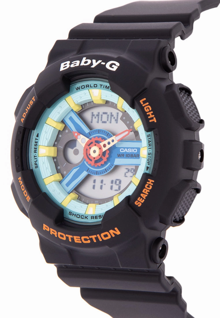 Casio Baby-g BA-110NR-1A Digital Analog Rubber Strap Watch For Women