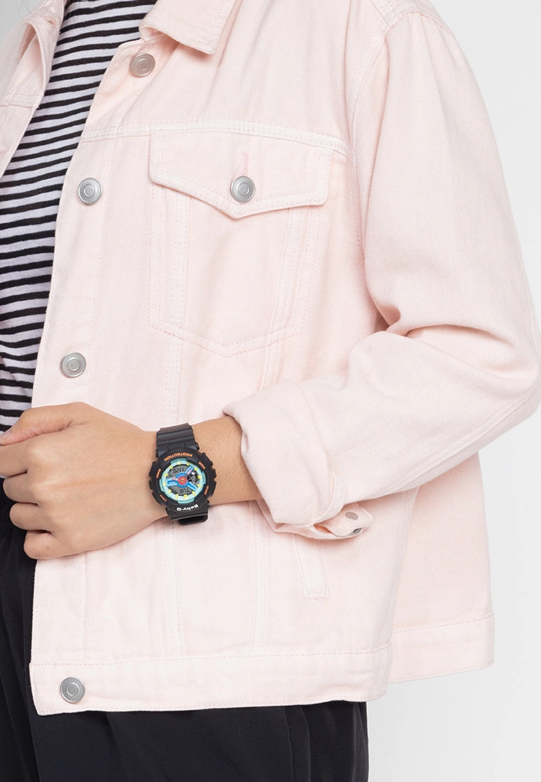 Casio Baby-g BA-110NR-1A Digital Analog Rubber Strap Watch For Women