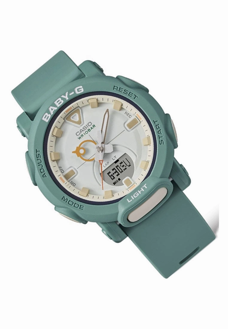 Casio BGA-310RP-3A Digital Analog Rubber Strap Watch for Women