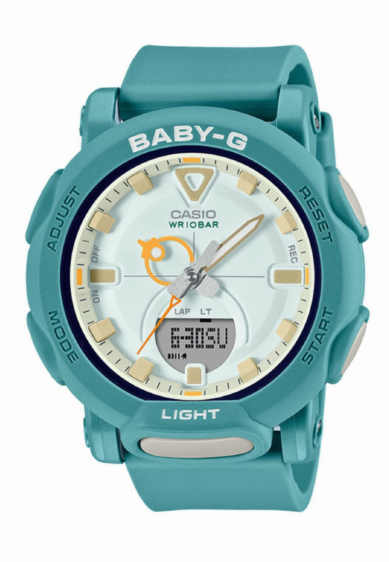 Casio BGA-310RP-3A Digital Analog Rubber Strap Watch for Women
