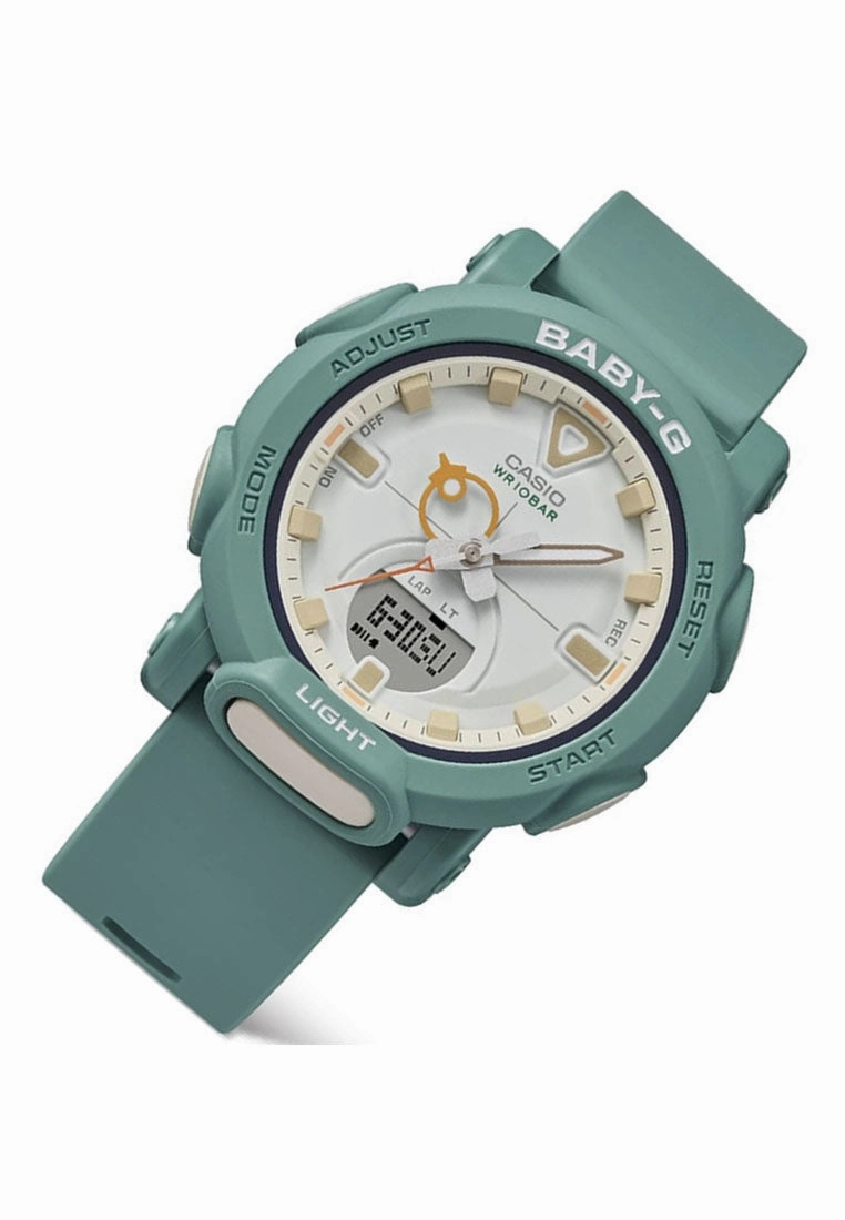 Casio BGA-310RP-3A Digital Analog Rubber Strap Watch for Women