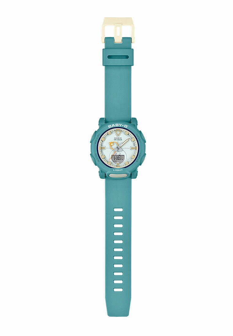 Casio BGA-310RP-3A Digital Analog Rubber Strap Watch for Women