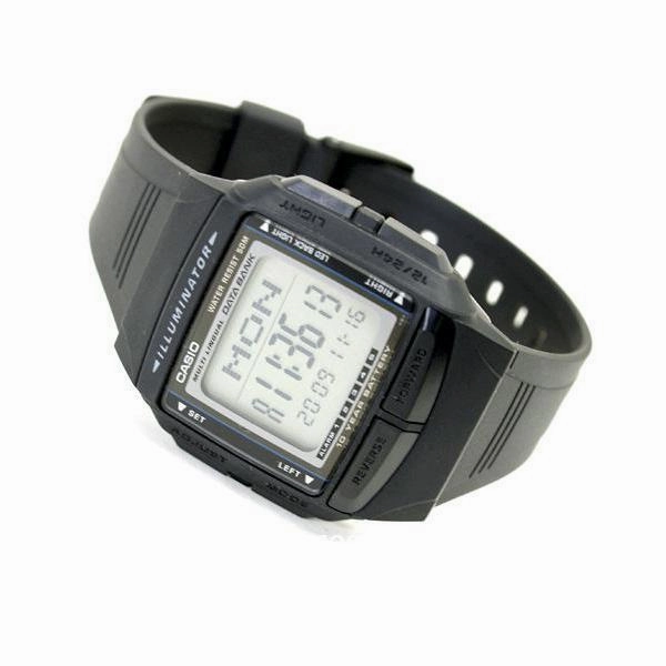 Casio DB-36-1A Black Resin Watch for Women and Men