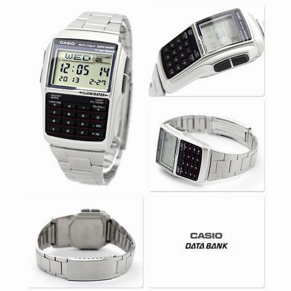 Casio DBC-32D-1A Silver Stainless Calculator Watch for Men and Women