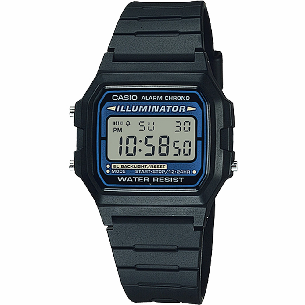 Casio Digital Black Resin Band Watch F105W-1AUZ