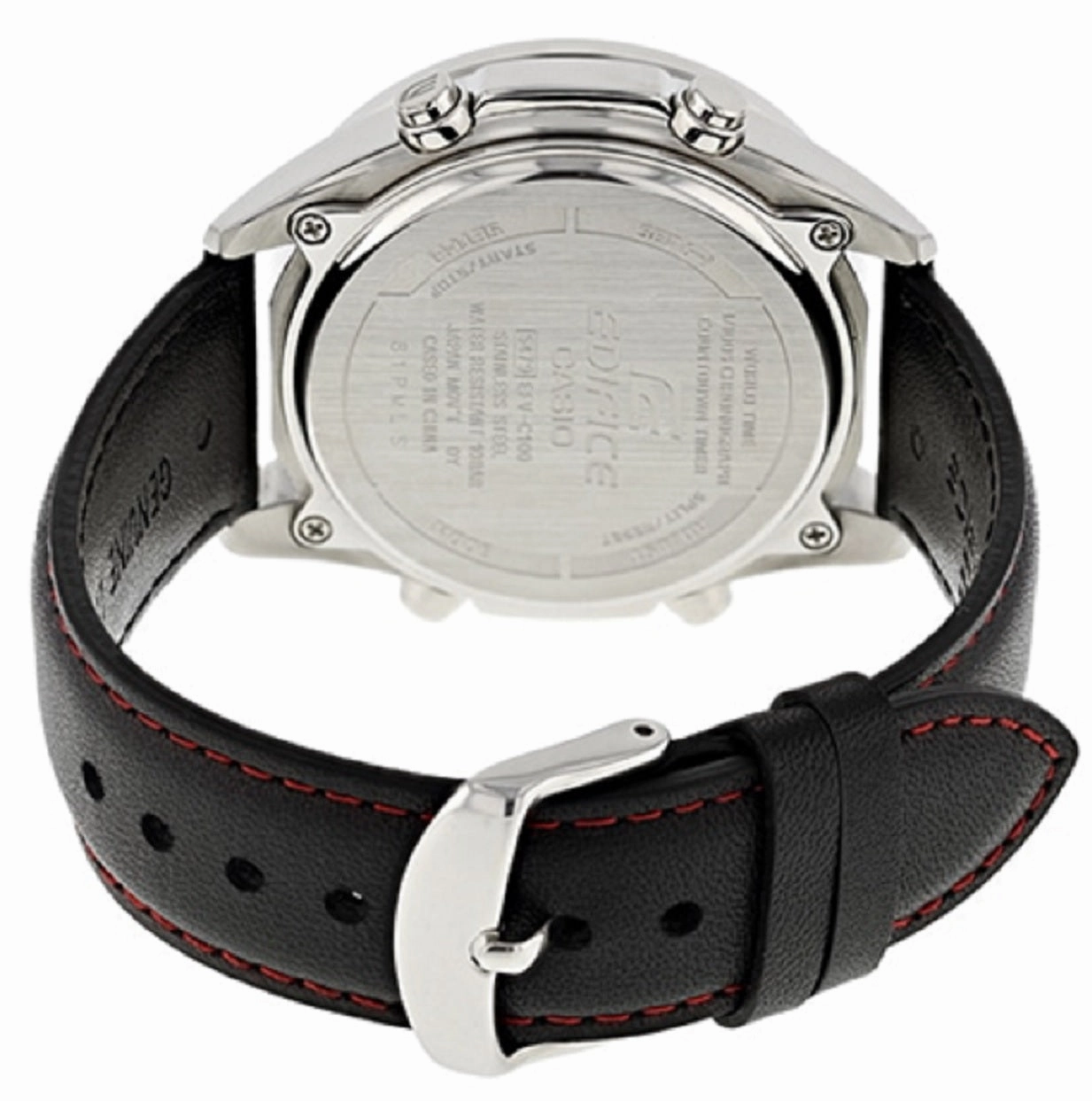 Casio Edifice EFV-C100L-1A Digital Analog Leather Strap Watch For Men