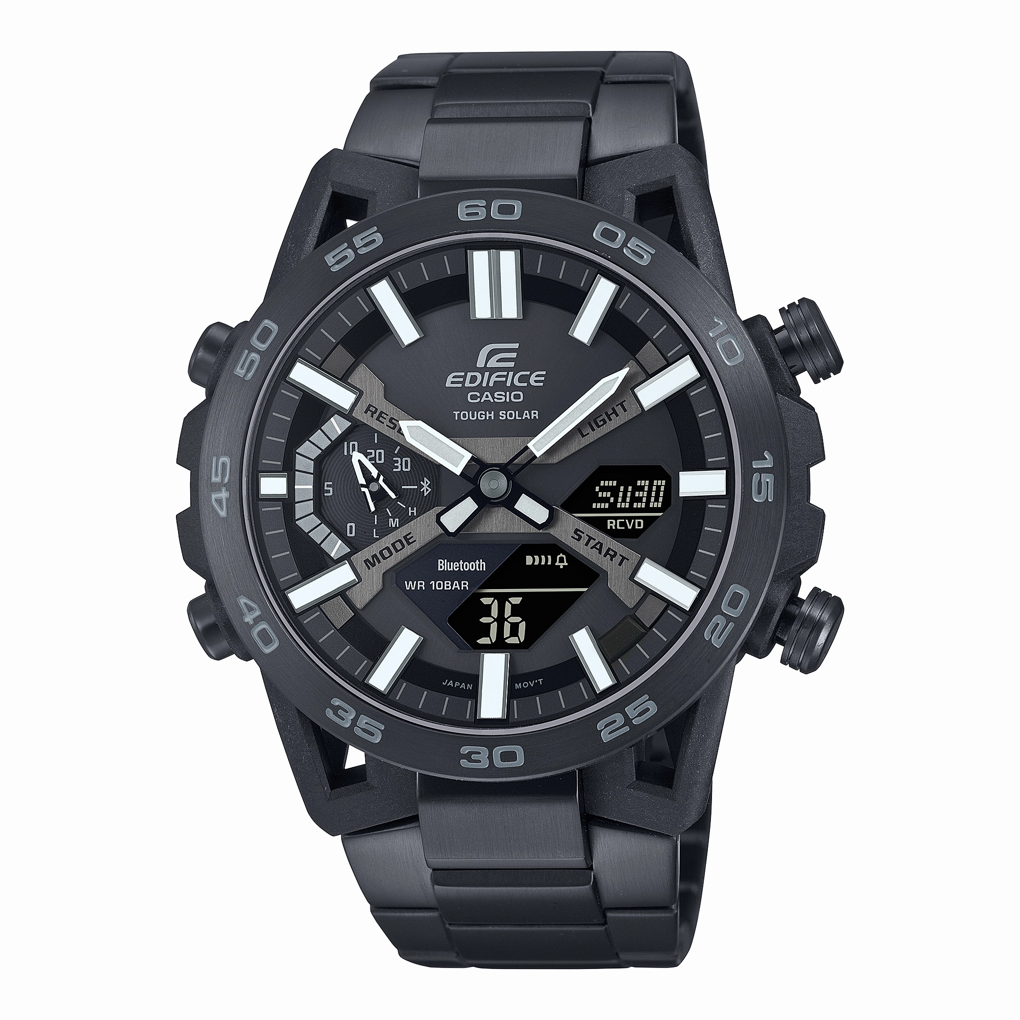 Casio Edifice Sospensione Black Stainless Steel Watch ECB2000DC-1B