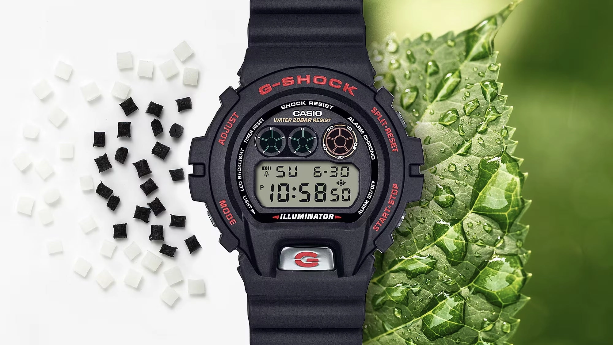 Casio G-Shock 6900 LINE 30TH ANNIVERSARY Black Digital Mens Watch DW6900TR-1