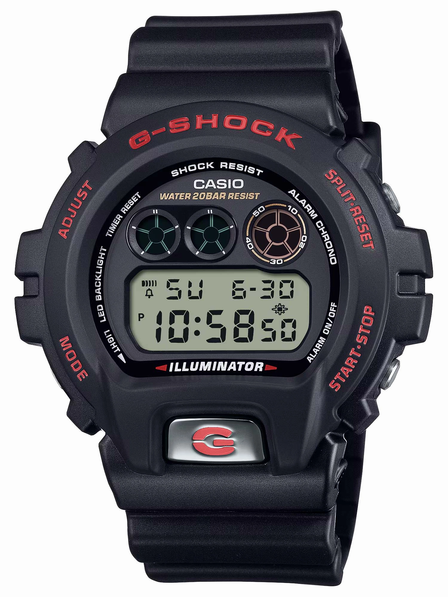 Casio G-Shock 6900 LINE 30TH ANNIVERSARY Black Digital Mens Watch DW6900TR-1