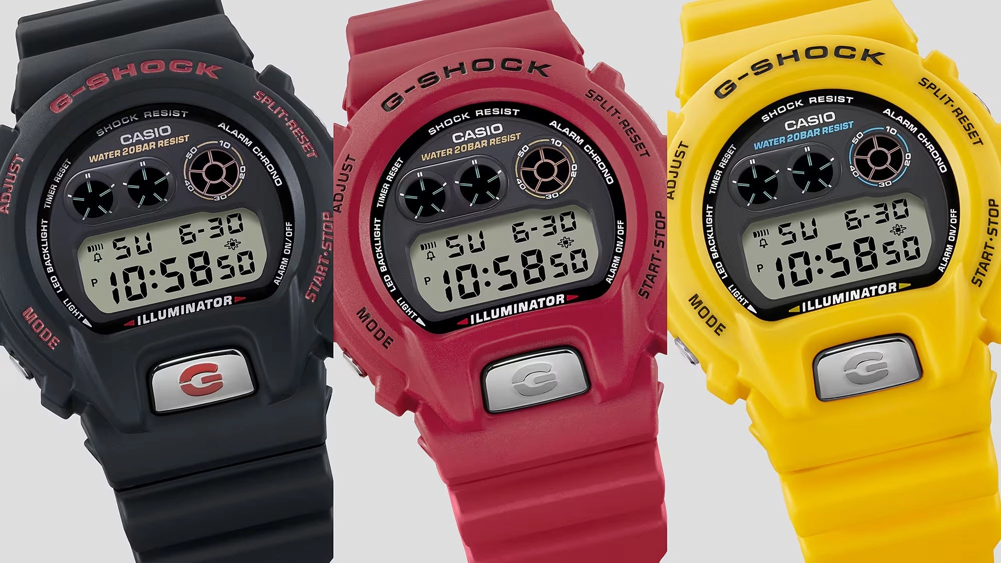 Casio G-Shock 6900 LINE 30TH ANNIVERSARY Black Digital Mens Watch DW6900TR-1