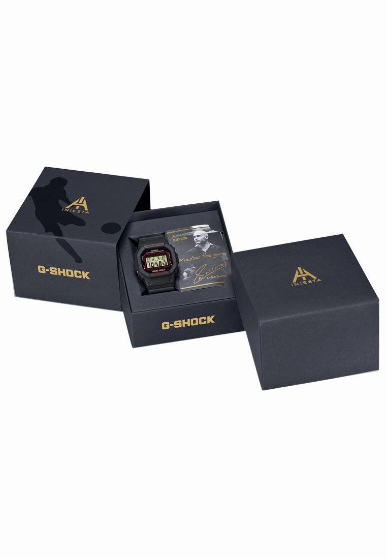 Casio G-shock Andres Iniesta DW-5600AI-1DR Digital Rubber Strap Watch for Men