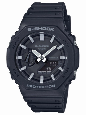 Casio G-Shock CARBON CORE Mens Ana-Digi Black Mens Watch GA2100-1A