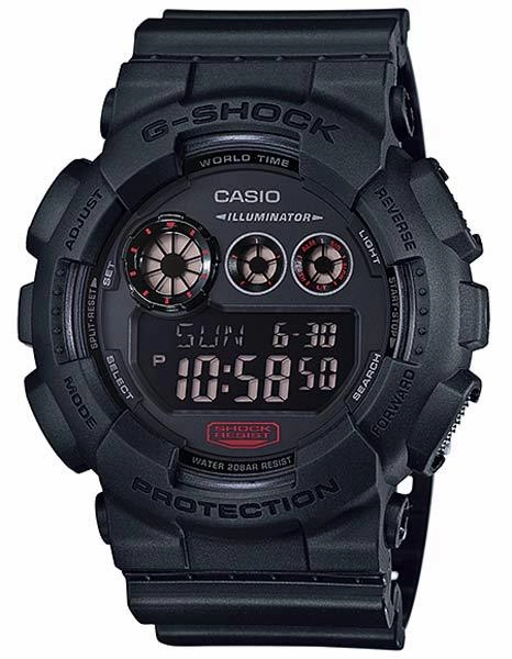 Casio G-Shock Chronograph with Flash Alert - Black Case and Strap - 200m