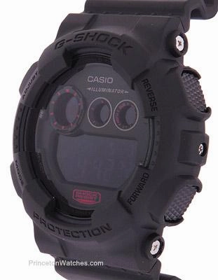 Casio G-Shock Chronograph with Flash Alert - Black Case and Strap - 200m