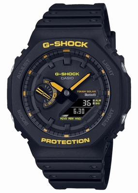 CASIO G-SHOCK DUO CAUTION BLACK / YELLOW SERIES SOLAR GAB2100CY-1A