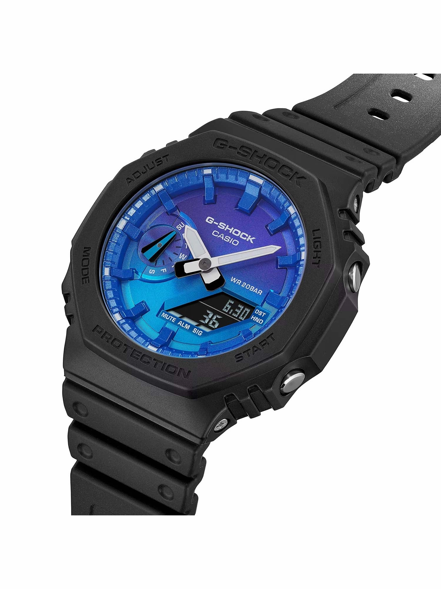 Casio G-Shock Fiery and Bold Analog Digital Series Mens Watch GA2100FL-1A