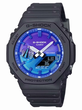Casio G-Shock Fiery and Bold Analog Digital Series Mens Watch GA2100FL-1A
