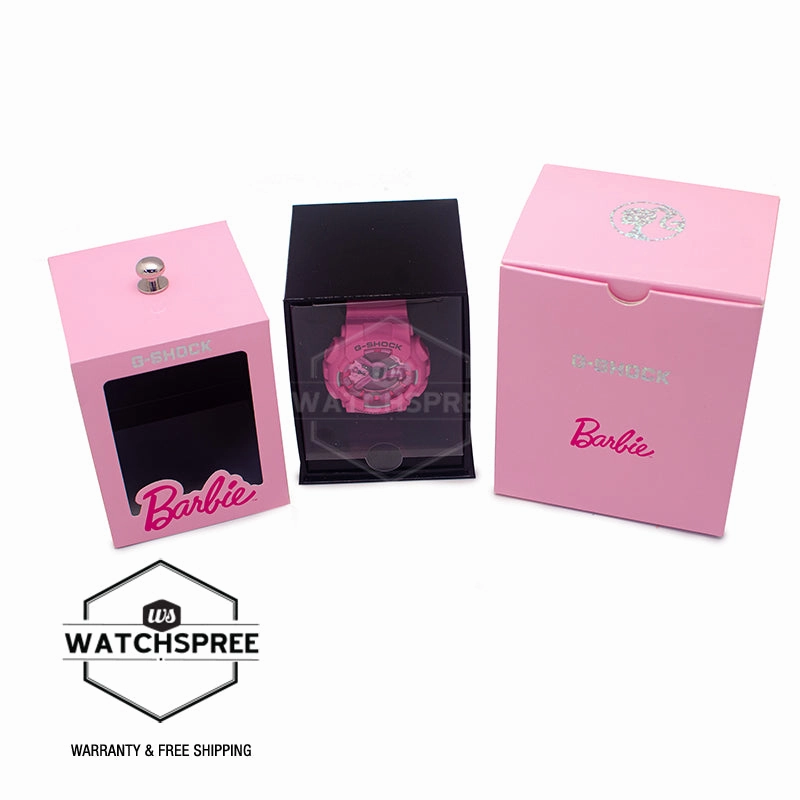 Casio G-Shock for Ladies' Barbie? Collaboration Model Bio-Based Pink Resin Band Watch GMAS110BE-4A GMA-S110BE-4A