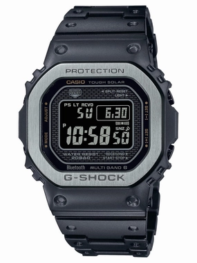 Casio G-Shock FULL METAL 5000 Black Steel Mens Watch GMWB5000MB-1