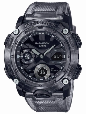 Casio G-Shock G-CARBON Transparent Gray Watch GA2000SKE-8A