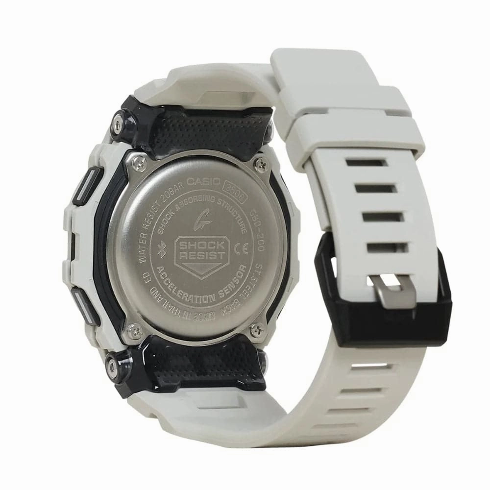 Casio G-Shock G-Squad Digital Grey Resin Strap Watch For Men GBD-200UU-9DR