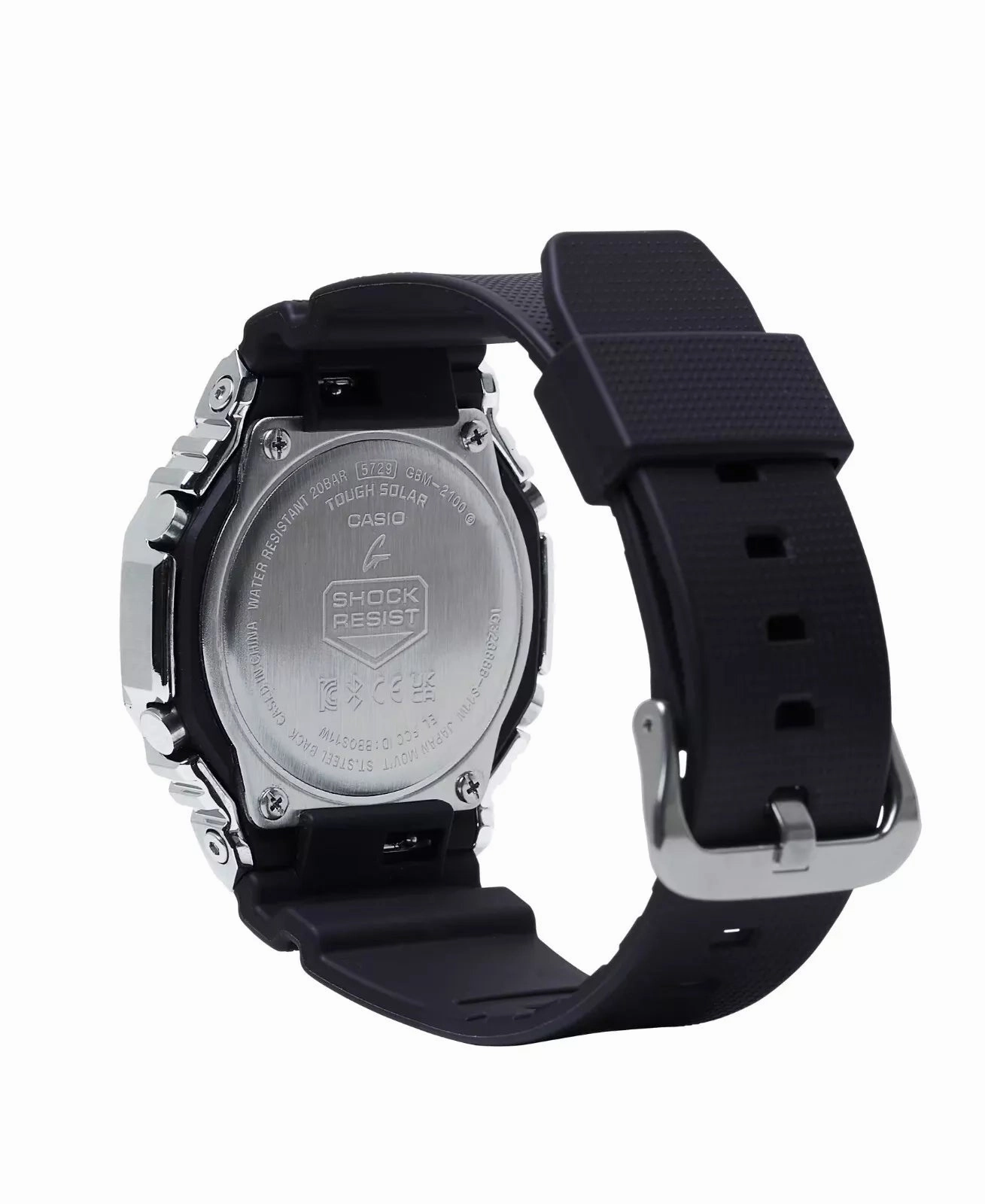 Casio G-Shock G-STEEL BLACK World Time Bluetooth Solar Mens Watch GBM2100-1A