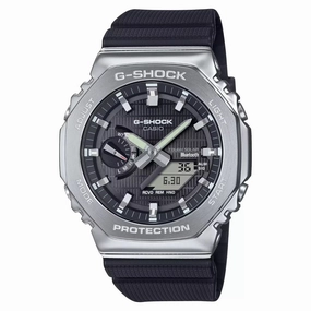 Casio G-Shock G-STEEL BLACK World Time Bluetooth Solar Mens Watch GBM2100-1A