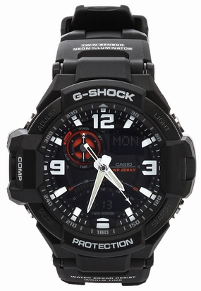 Casio G-shock GA-1000-1ADR Digital Analog Rubber Strap Watch For Men
