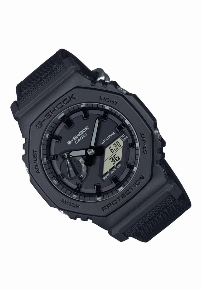 Casio G-shock GA-2100BCE-1A Digital Analog Nylon Strap Watch For Men