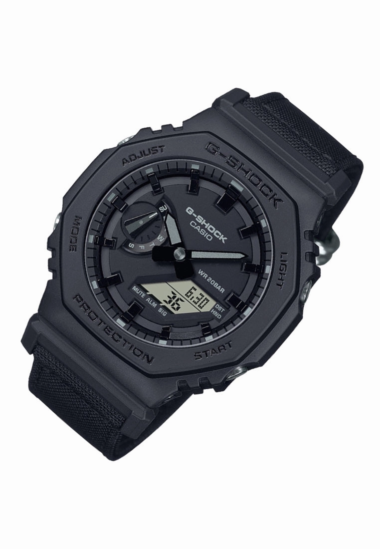 Casio G-shock GA-2100BCE-1A Digital Analog Nylon Strap Watch For Men