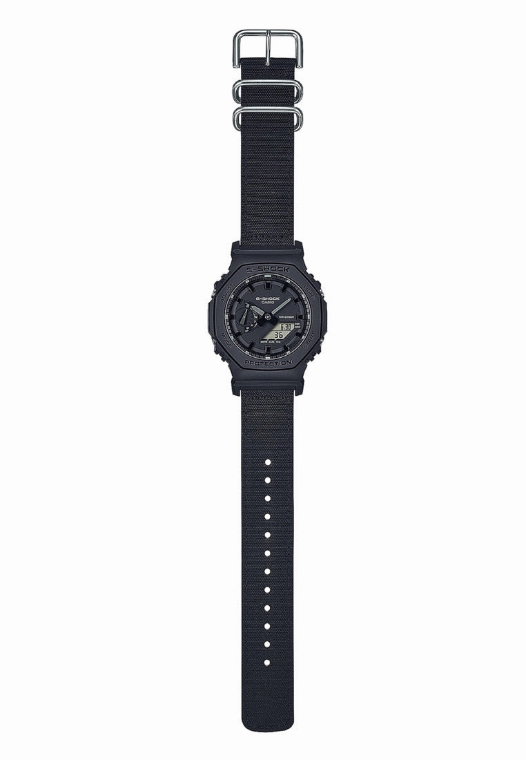 Casio G-shock GA-2100BCE-1A Digital Analog Nylon Strap Watch For Men