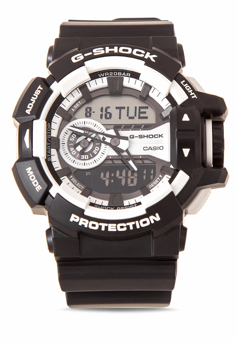 Casio G-shock GA-400-1A Digital Analog Rubber Strap Watch For Men