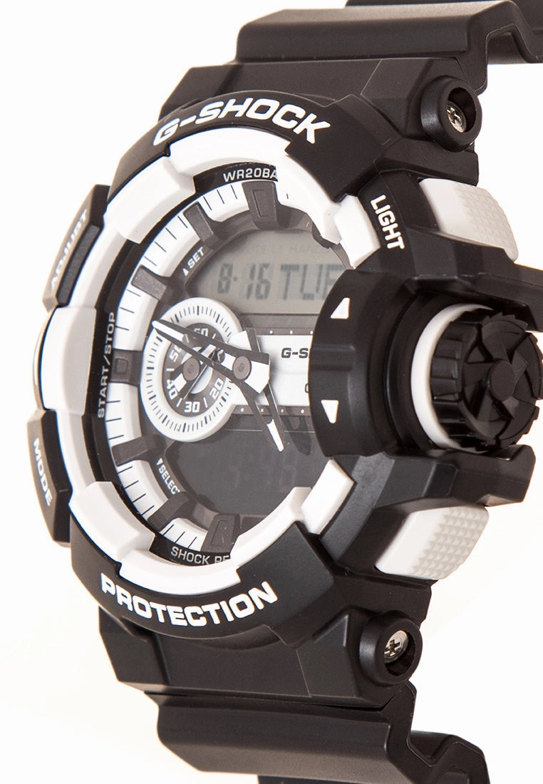 Casio G-shock GA-400-1A Digital Analog Rubber Strap Watch For Men