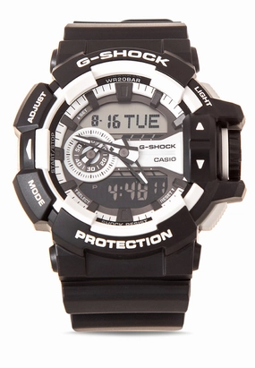 Casio G-shock GA-400-1A Digital Analog Rubber Strap Watch For Men