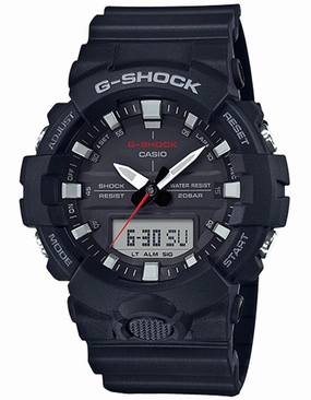 Casio G-Shock GA-800 Mens - Digital/Analog - Black - 200M - Shock Resistant