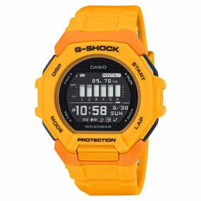 Casio G-Shock GBD-300 Lineup Sports Oriented G-SQUAD Bluetooth Bio-Based Yellow Band Watch GBD300-9D GBD-300-9D GBD-300-9