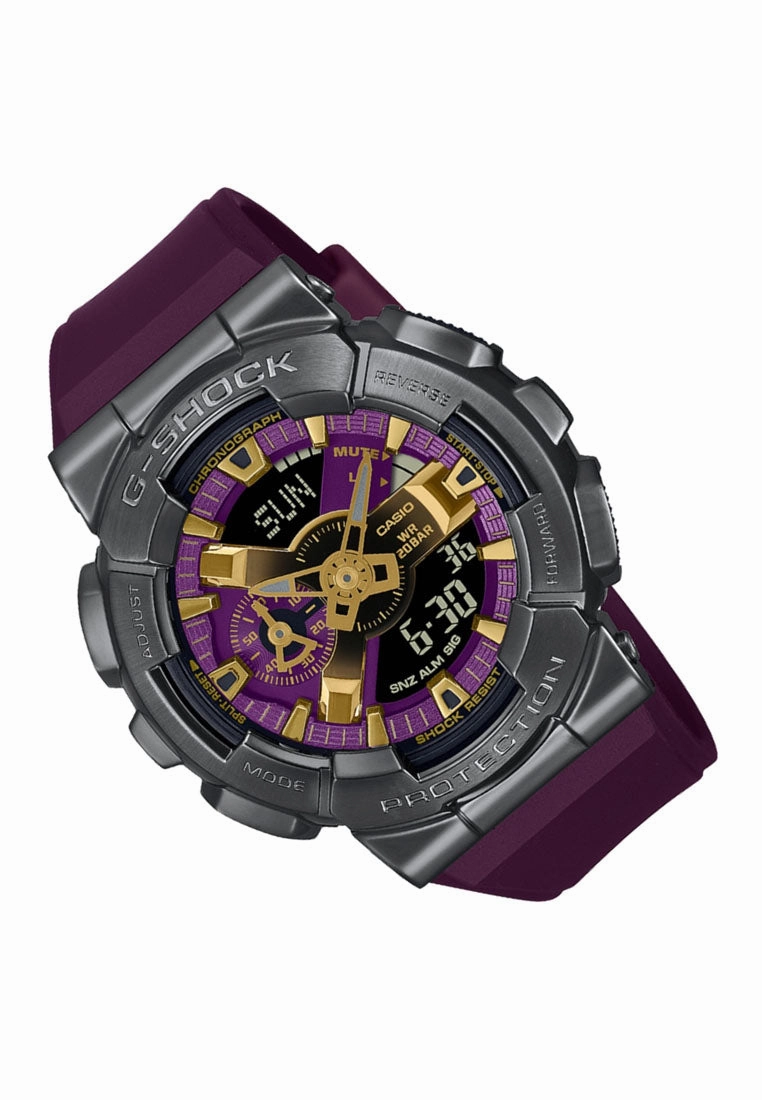 Casio G-Shock GM-110CL-6A Digital Analog Rubber Strap Watch For Men