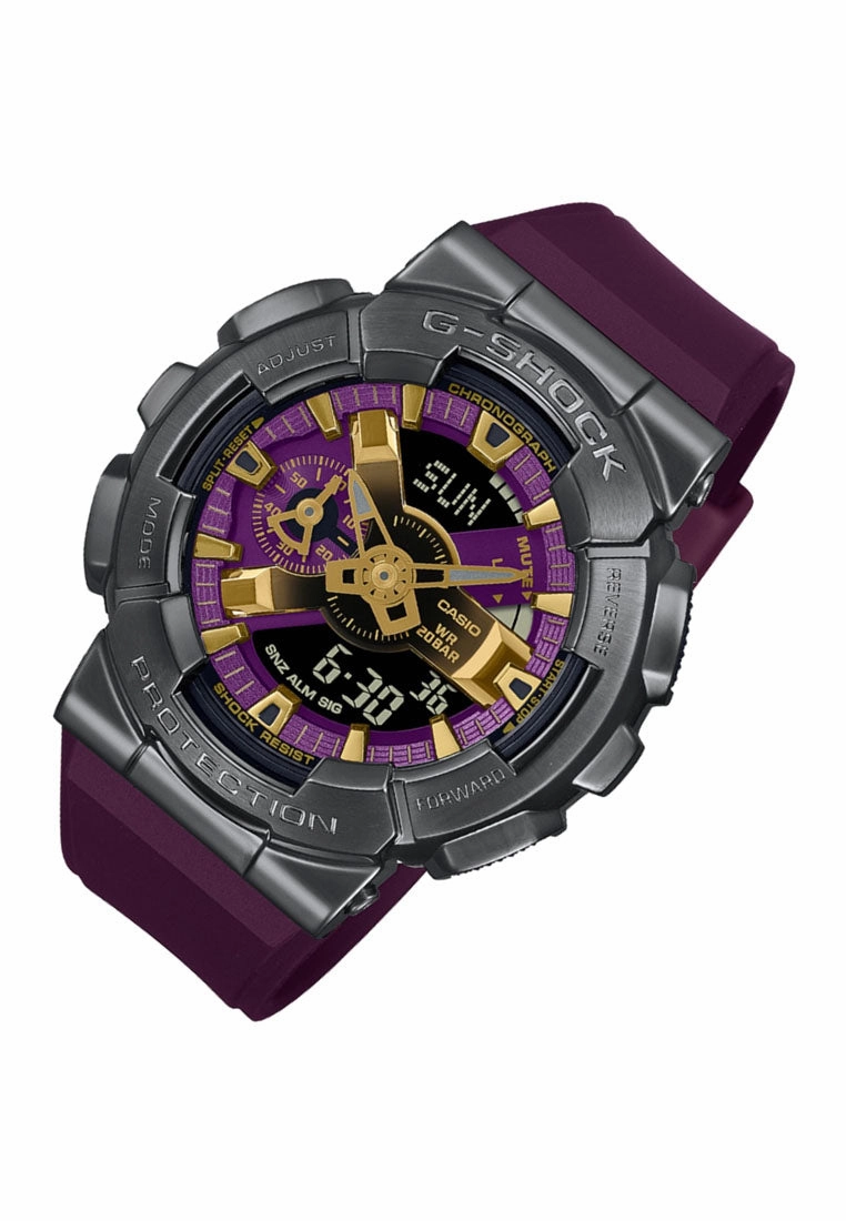 Casio G-Shock GM-110CL-6A Digital Analog Rubber Strap Watch For Men